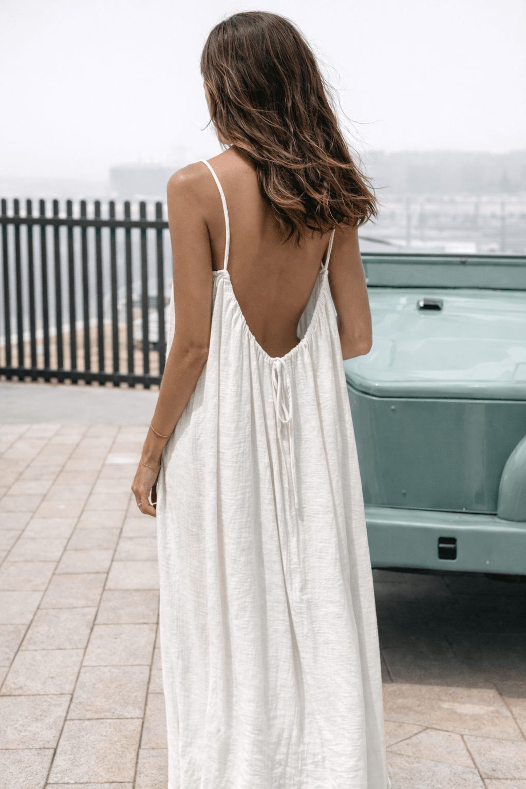 Women Backless Slip Dress, Open Back Sleeveless Maxi Sundress, Casual Loose Summer Loungewear, Beach Party Dress, Vacation Outfit